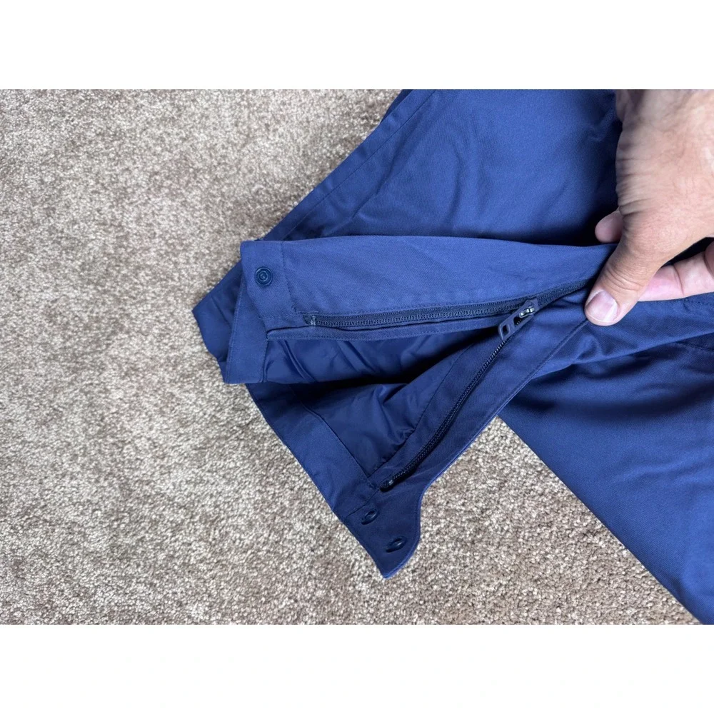 Under Armour Mens XXL Navy Blue Loose Fit Storm Track Pants Ankle Zip Athletic